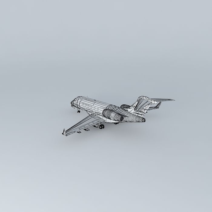 GoldenJet Bombardier Challenger 300 3D model_4