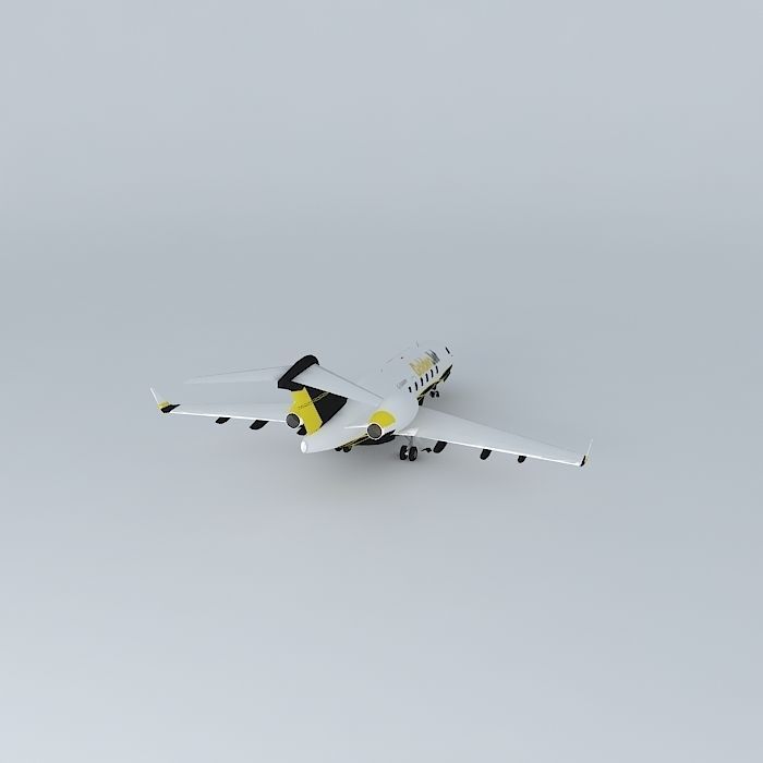 GoldenJet Bombardier Challenger 300 3D model_1