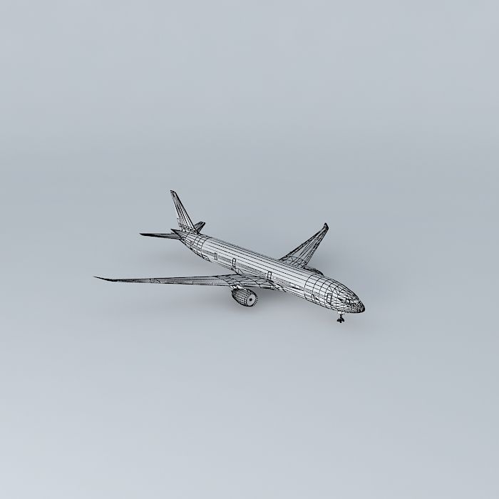 Template Boeing 777 EDITED! Free 3D model_3
