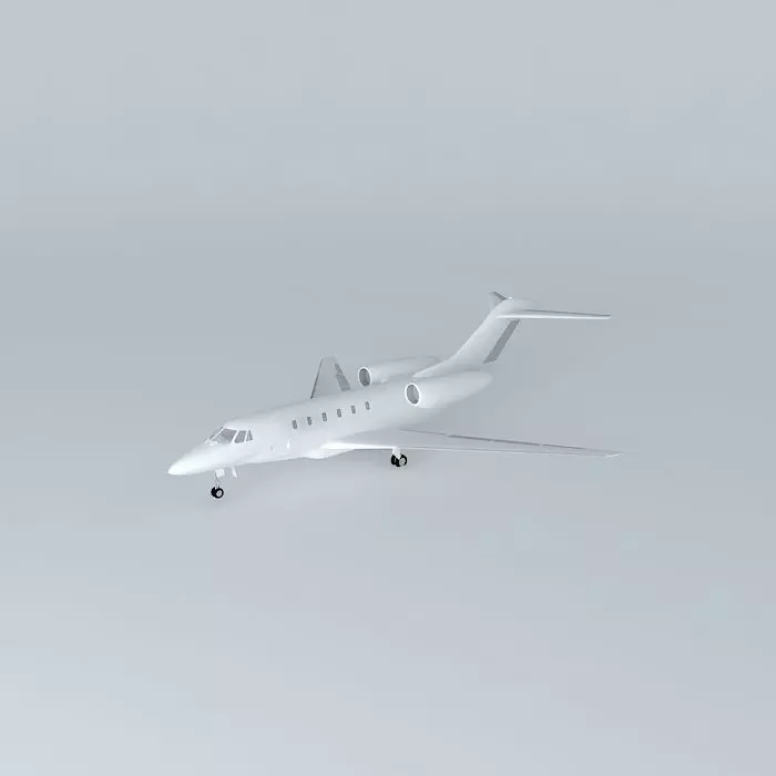 Template  Cessna Citation X Free 3D model_0