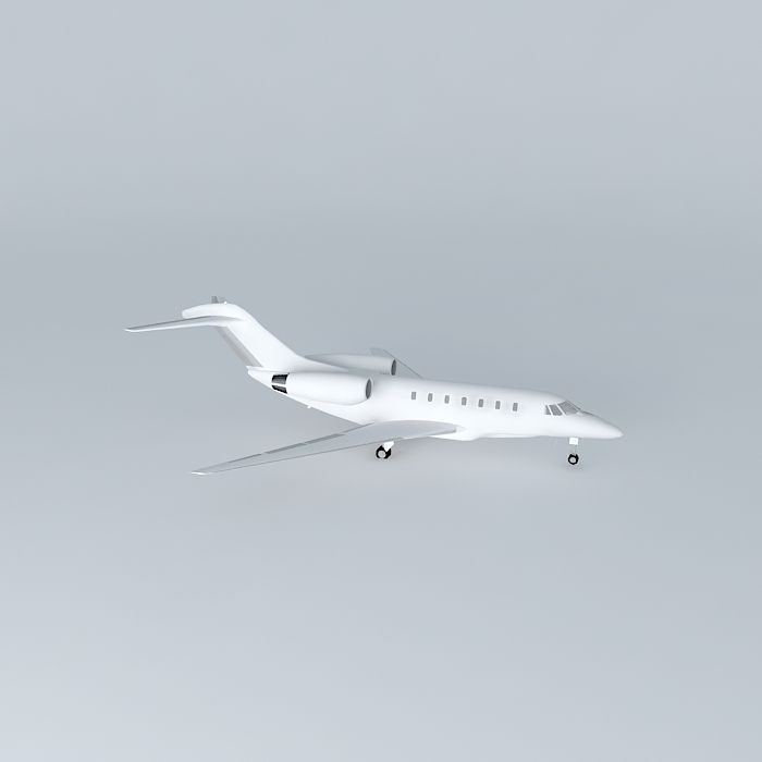 Template  Cessna Citation X Free 3D model_1