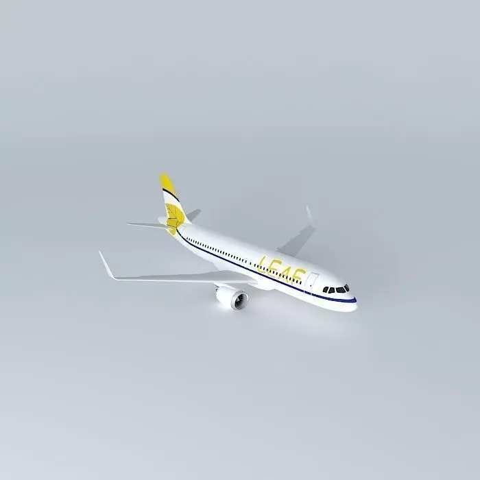 LEAF Airways Airbus A320neo Free 3D model