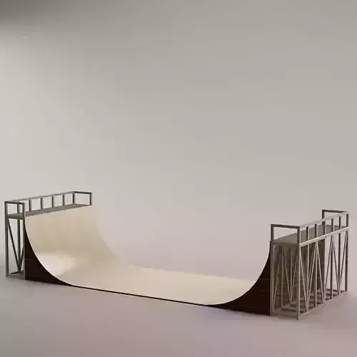 skate ramp 02 3D model