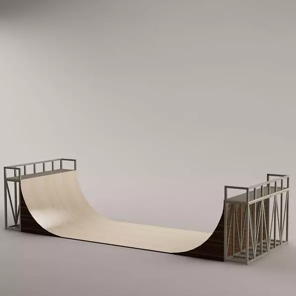 skate ramp 02 3D model_0