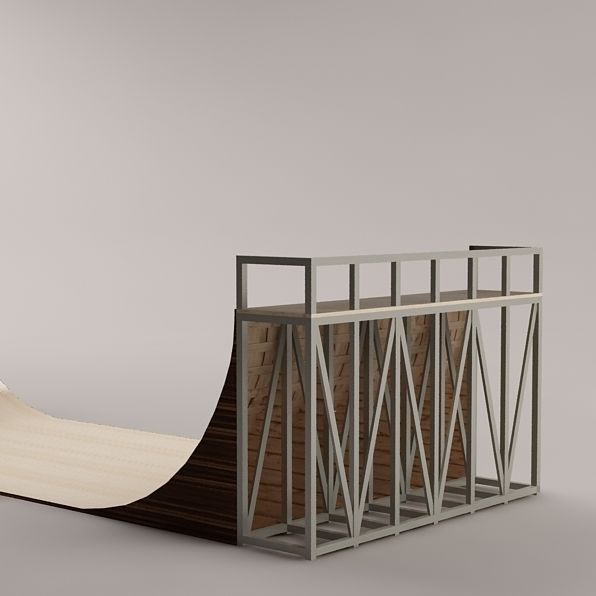 skate ramp 02 3D model_2