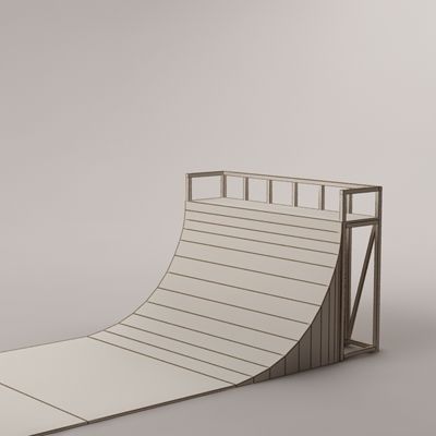 skate ramp 02 3D model_5