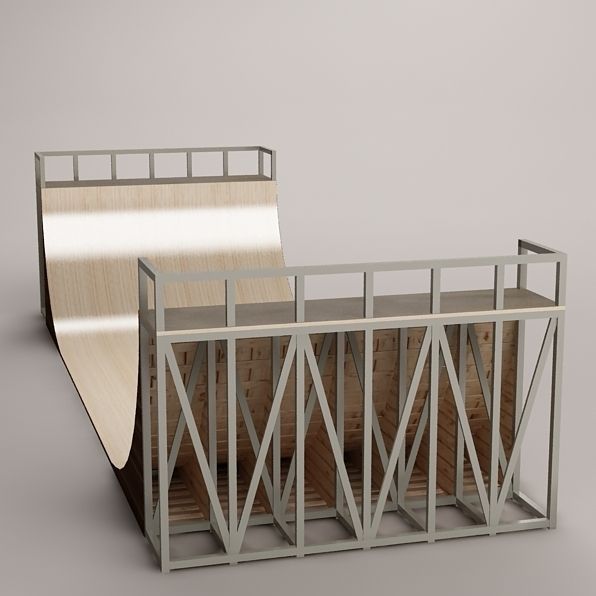 skate ramp 02 3D model_1