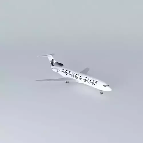 PETROLEUM Airways Boeing 727 200 Free 3D model