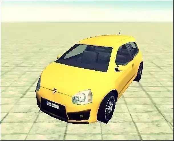 lowpoly car for gta san andreas Free 3D model