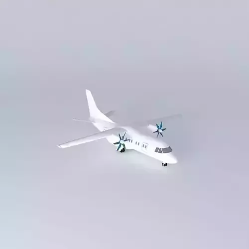 Template Antonov An 140 3D model