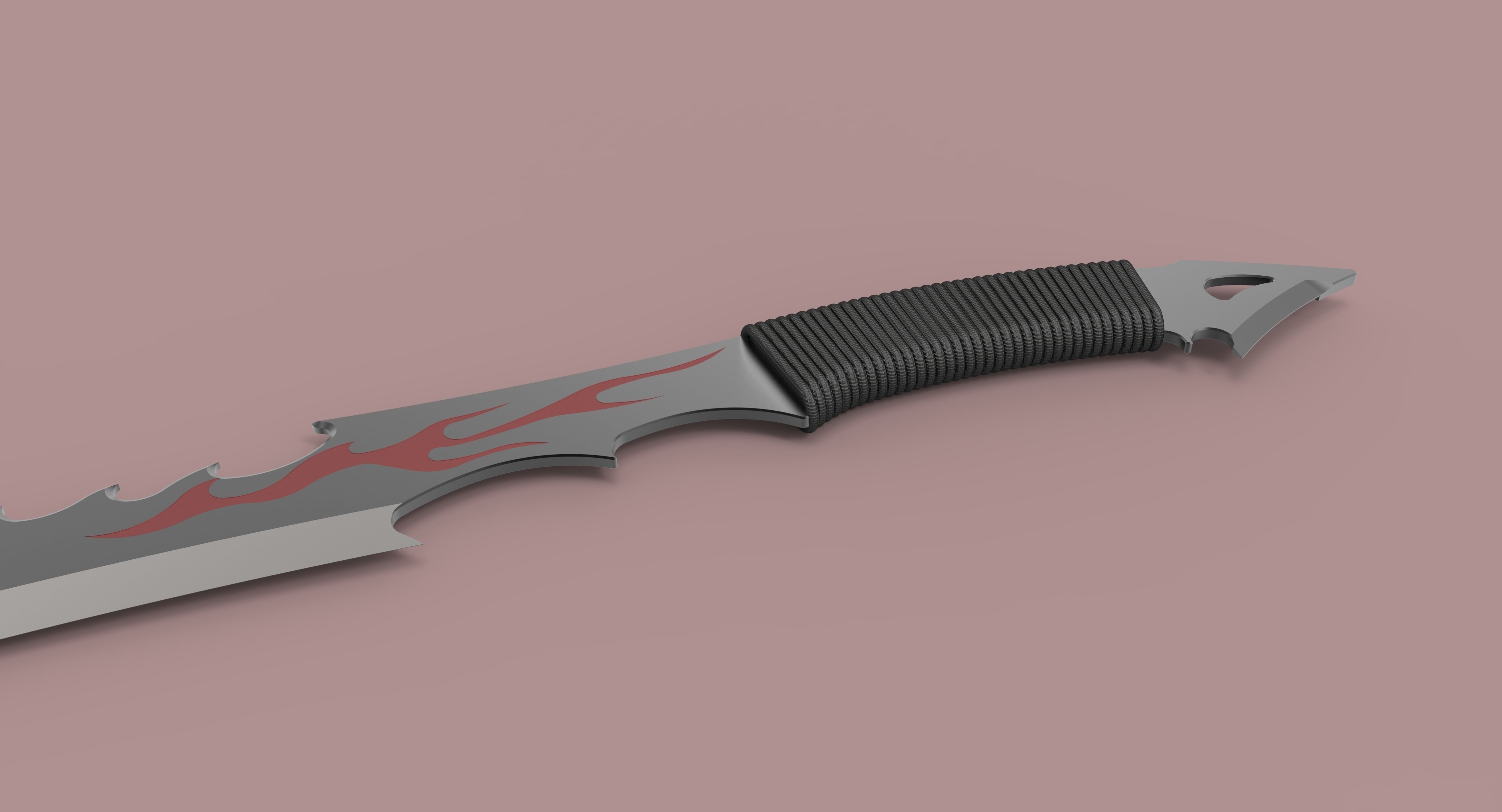 Sword knife 3D model_2