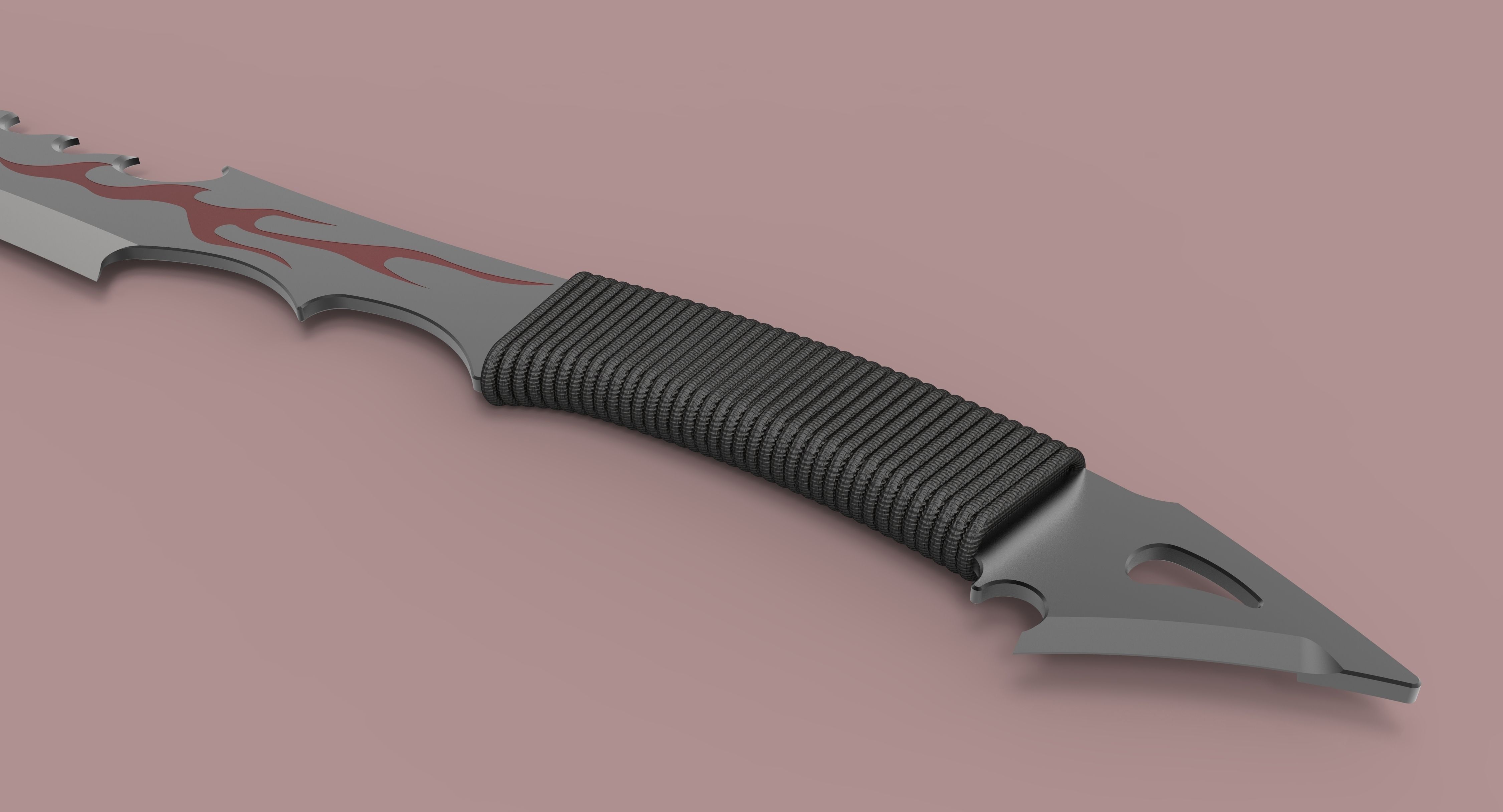 Sword knife 3D model_3