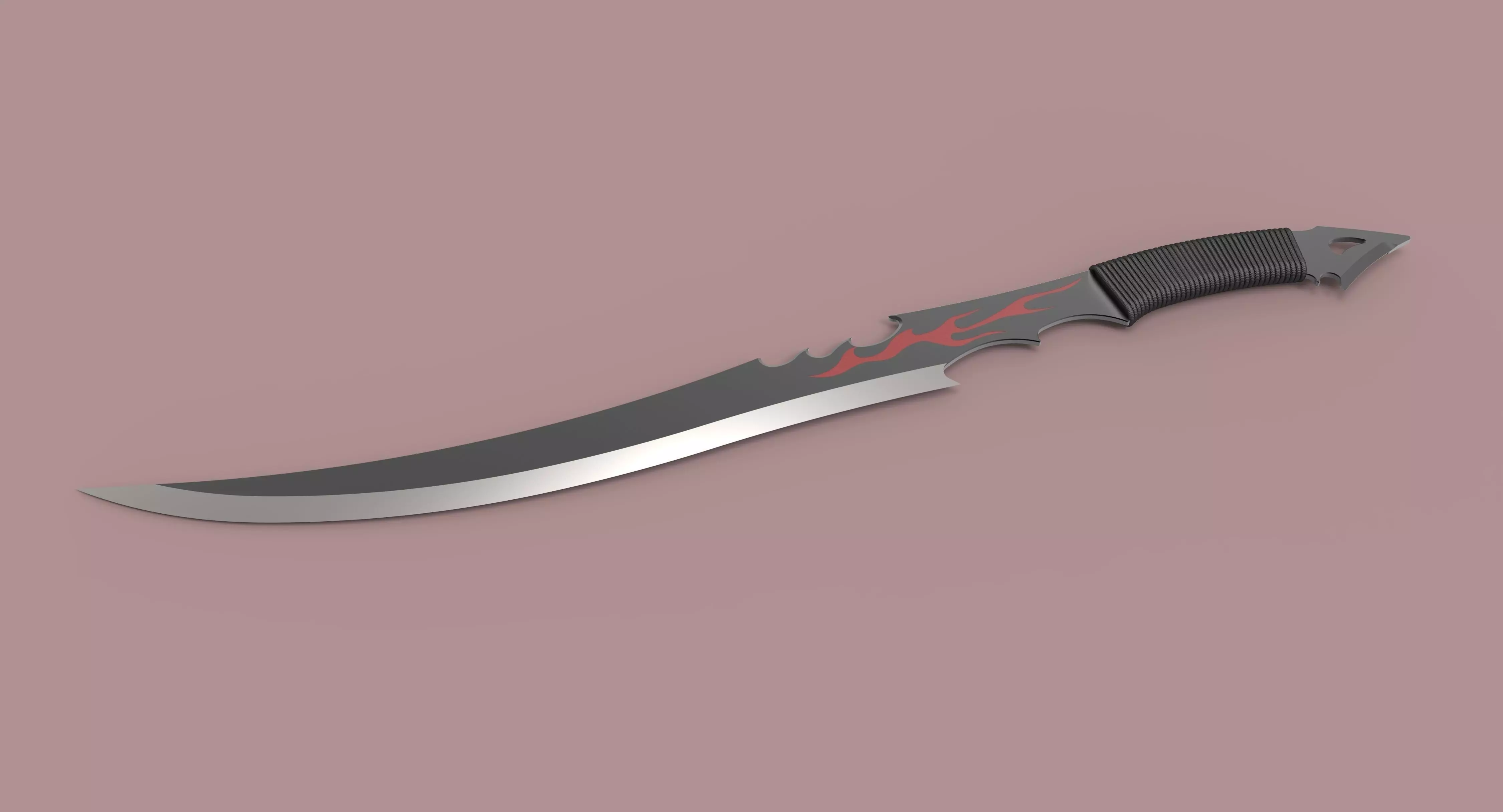 Sword knife 3D model_0