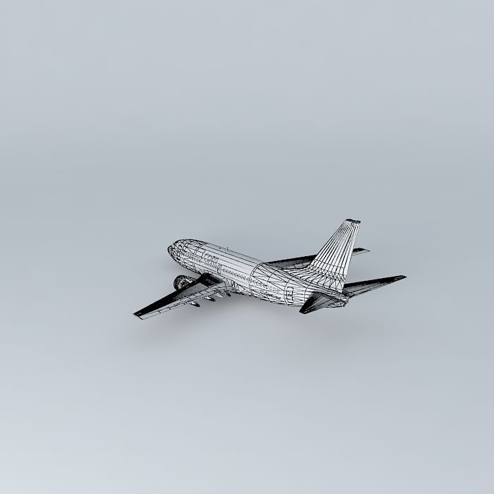 airBaltic Boeing 737 500 Free 3D model_4