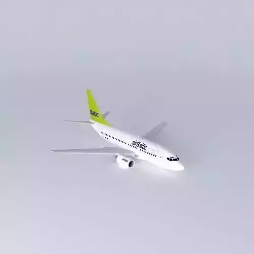 airBaltic Boeing 737 500 Free 3D model