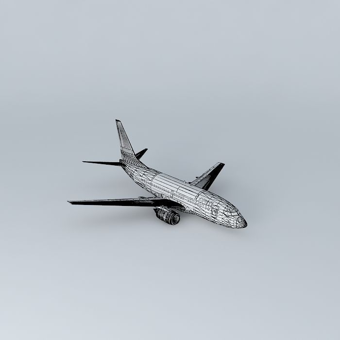 airBaltic Boeing 737 500 Free 3D model_3
