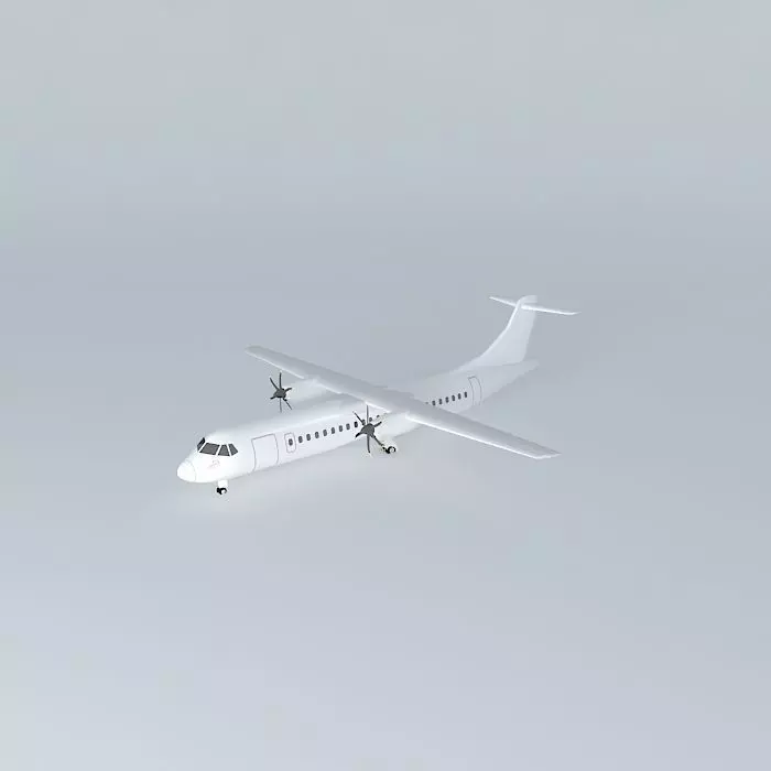 Template Aerospatiale Aeritalia ATR 72 500 Gear Down 3D model_0