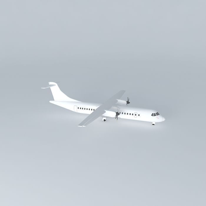Template Aerospatiale Aeritalia ATR 72 500 Gear Down 3D model_1