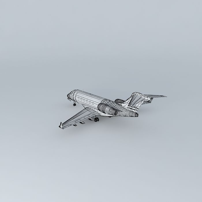 Template Bombardier BD 100 Challenger 300 FIXED SIZE 3D model_4