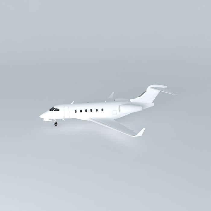 Template Bombardier BD 100 Challenger 300 FIXED SIZE 3D model_2