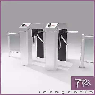 TOURNSTILES ACCES 3D model