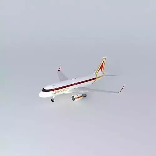 Astrocraft Airbus A318 Sharklets Free 3D model