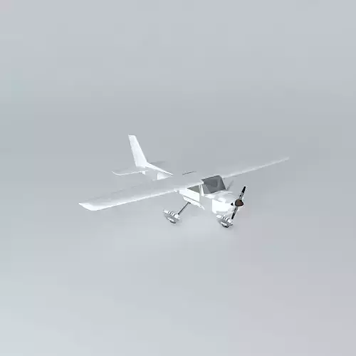 Template Cessna 152 Free 3D model