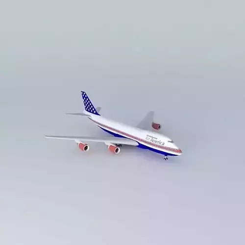 AirAmerica Boeing 747 200B Free 3D model