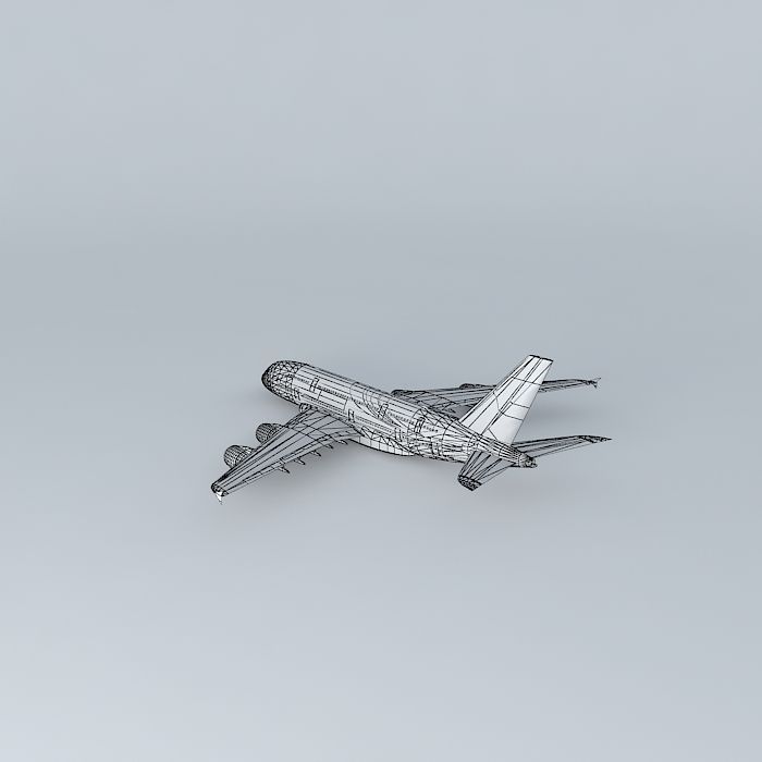 Malaysia Airlines Airbus A380 3D model_3