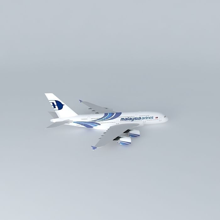 Malaysia Airlines Airbus A380 3D model_2