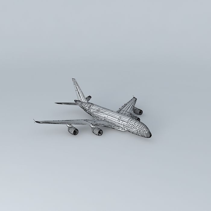 Malaysia Airlines Airbus A380 3D model_4