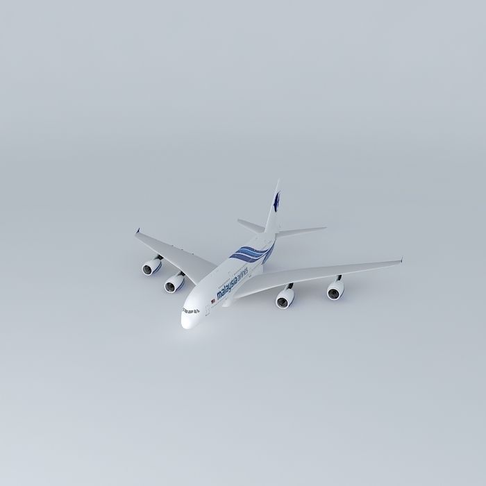 Malaysia Airlines Airbus A380 3D model_1