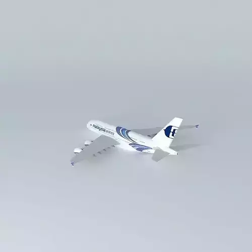 Malaysia Airlines Airbus A380 3D model Malaysia Airlines Airbus A380 3D model