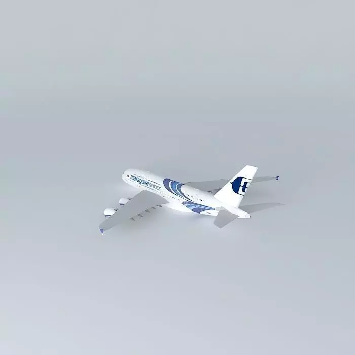 Malaysia Airlines Airbus A380 3D model_0