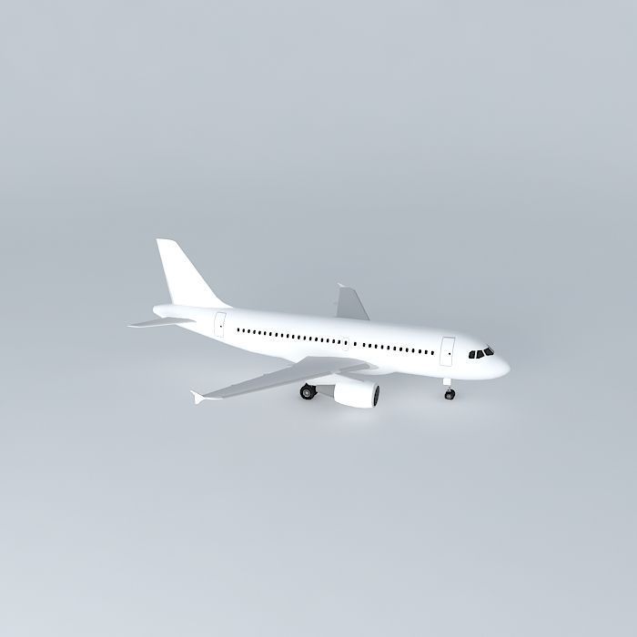 Template Airbus A319 100 v2 3D model