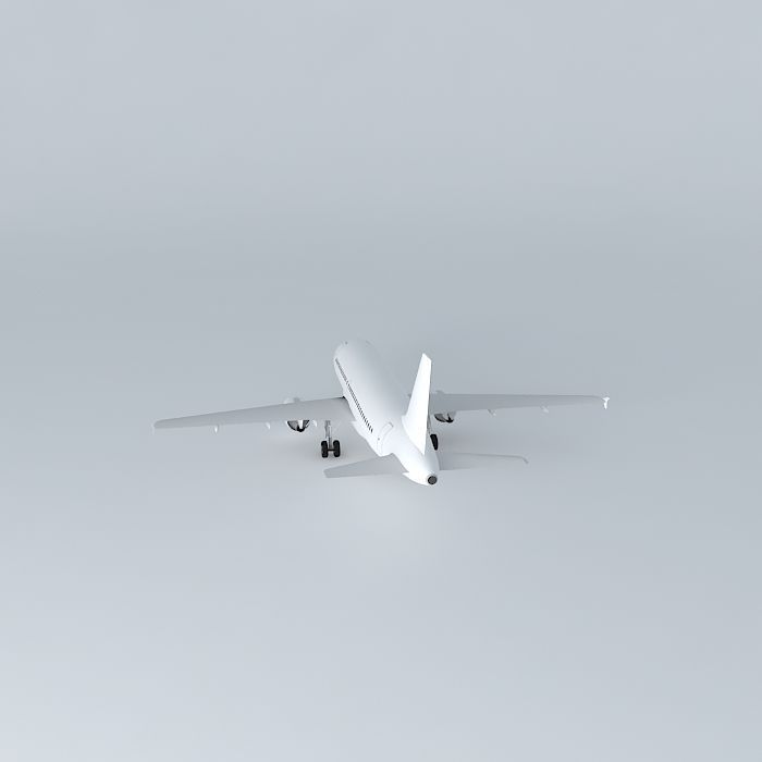 Template Airbus A319 100 v2 3D model