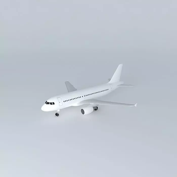 Template Airbus A319 100 v2 3D model