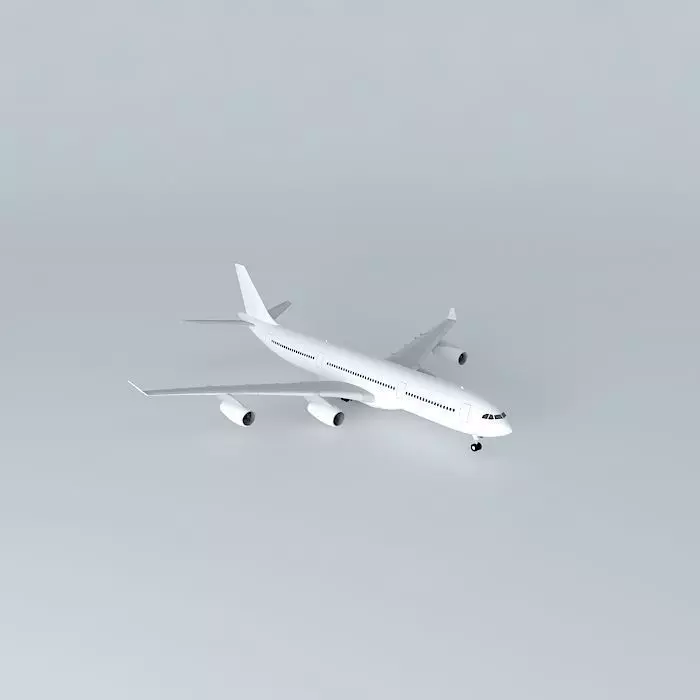 Template Airbus A340 200 Free 3D model