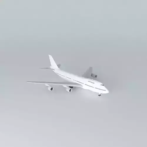 Template Boeing 747 200B PW Free 3D model