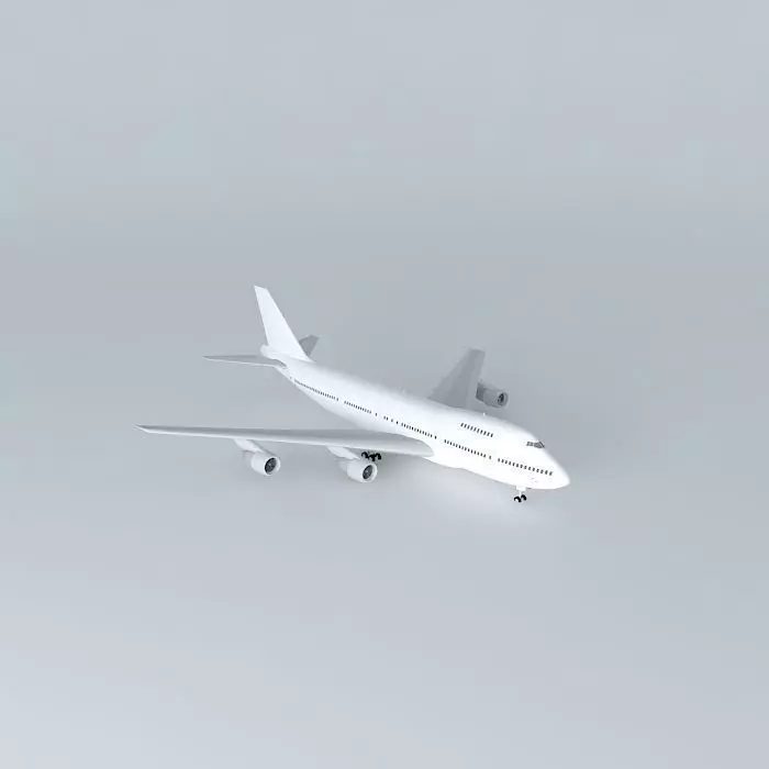 Template Boeing 747 200B PW Free 3D model_0