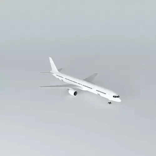 Template Boeing 757 300 Free 3D model