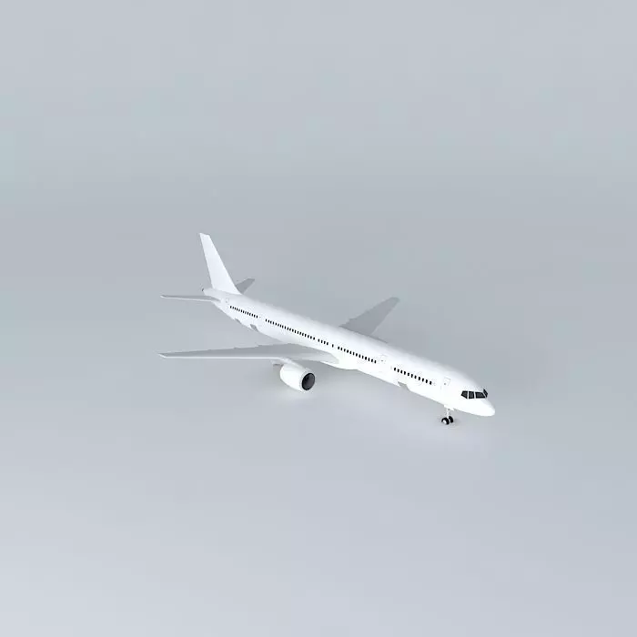 Template Boeing 757 300 Free 3D model_0