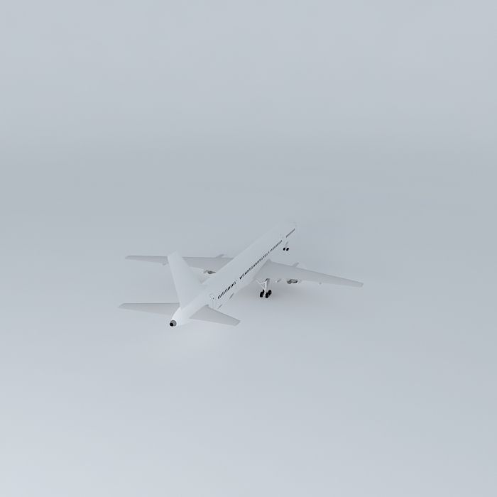 Template Boeing 757 300 Free 3D model_1
