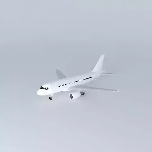 Template Airbus A318 3D model