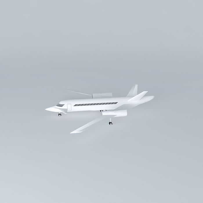 Template Cadillac FTS Business Jet Free 3D model_2