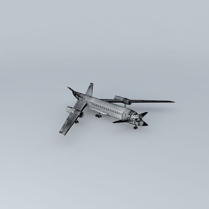 Template Cadillac FTS Business Jet Free 3D model_3