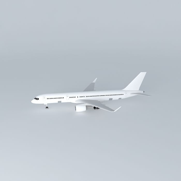 Template Boeing 757 200W Free 3D model_2