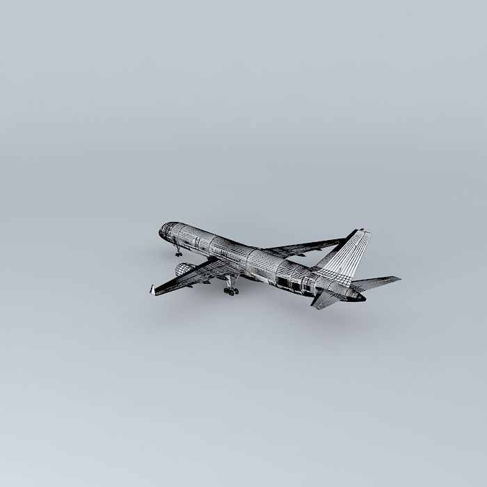 Template Boeing 757 200W Free 3D model_4