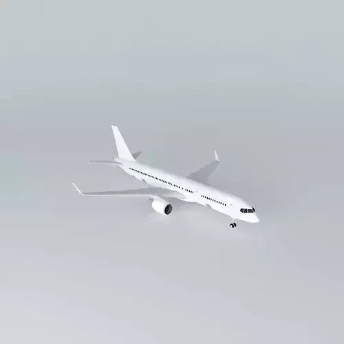 Template Boeing 757 200W Free 3D model