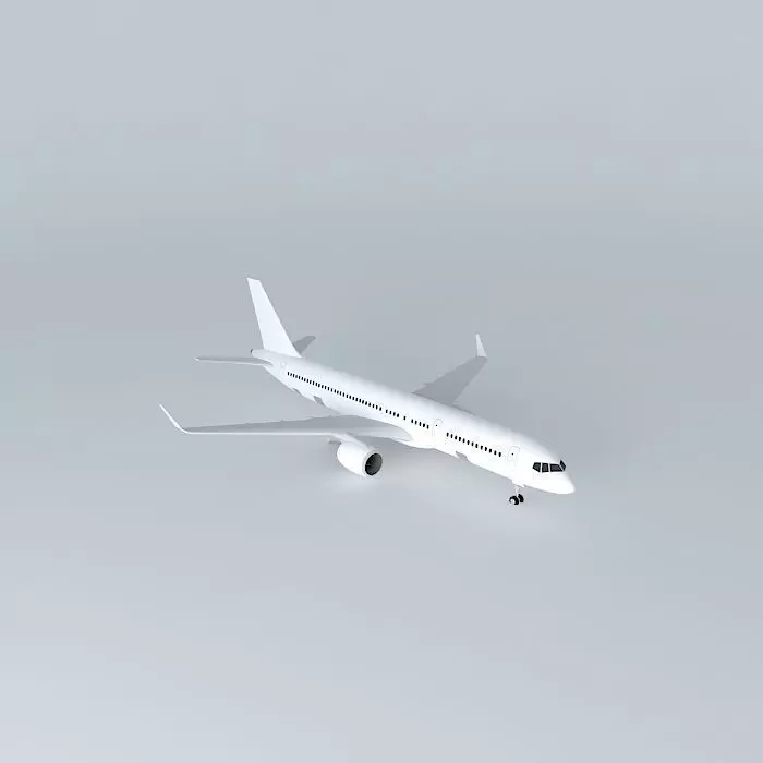 Template Boeing 757 200W Free 3D model_0